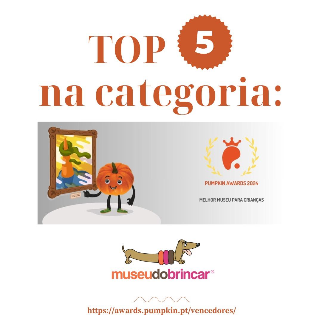 MUSEU DO BRINCAR DISTINGUIDO NO TOP 5 DOS PUMPKIN AWARDS