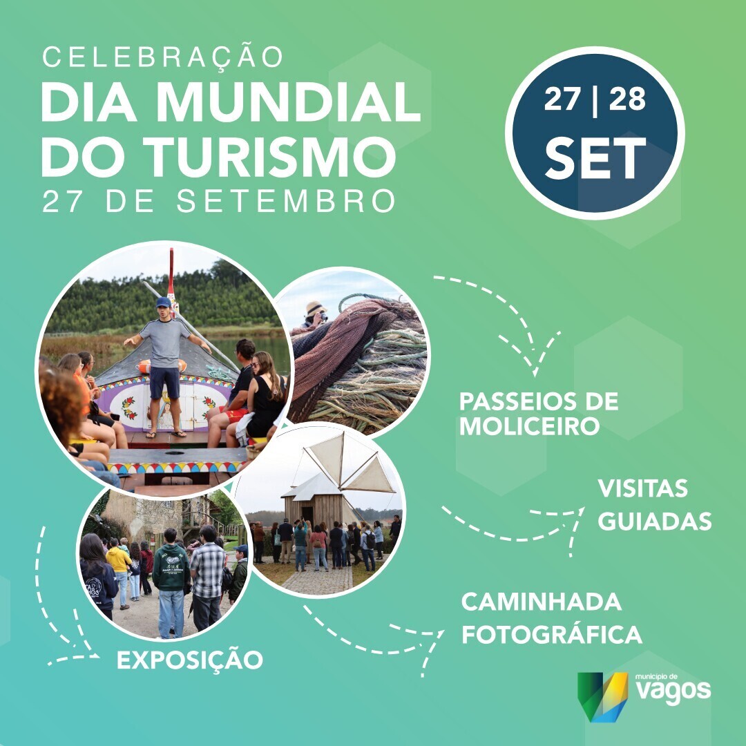 Vagos celebra o Dia Mundial do Turismo com experiências gratuitas para a comunidade